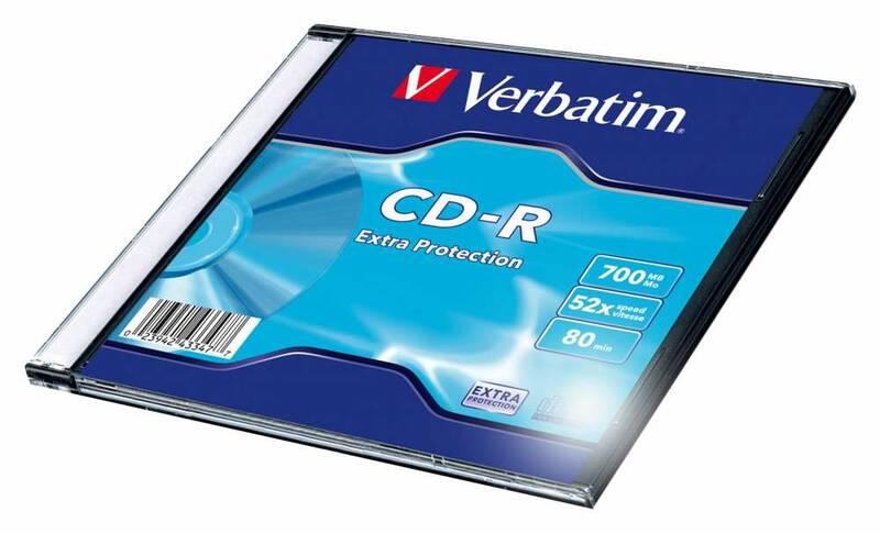 Disk Verbatim Extra Protection CD-R DL 700MB 80min, 52x, slim, 1ks, Disk, Verbatim, Extra, Protection, CD-R, DL, 700MB, 80min, 52x, slim, 1ks