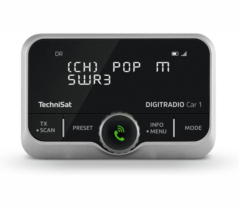 FM Transmitter Technisat DIGITRADIO CAR 1 černý, FM, Transmitter, Technisat, DIGITRADIO, CAR, 1, černý