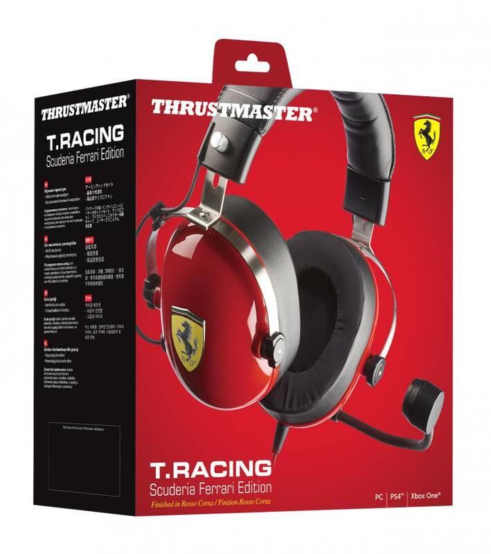 Headset Thrustmaster T.RACING SCUDERIA FERRARI edice DTS černý červený
