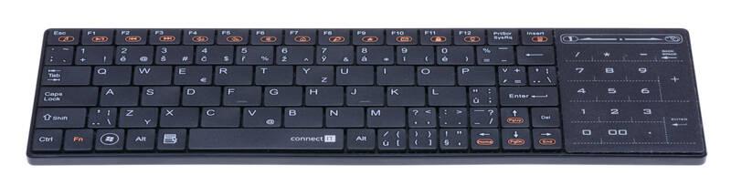 Klávesnice Connect IT Wireless KW3100 SmartTV, CZ černá