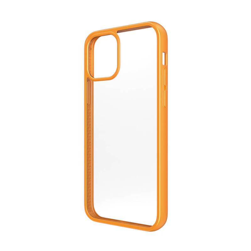 Kryt na mobil PanzerGlass ClearCase Antibacterial na Apple iPhone 12 12 Pro oranžový