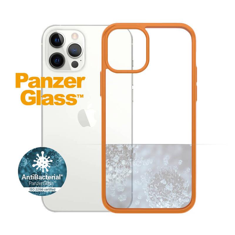 Kryt na mobil PanzerGlass ClearCase Antibacterial na Apple iPhone 12 12 Pro oranžový, Kryt, na, mobil, PanzerGlass, ClearCase, Antibacterial, na, Apple, iPhone, 12, 12, Pro, oranžový