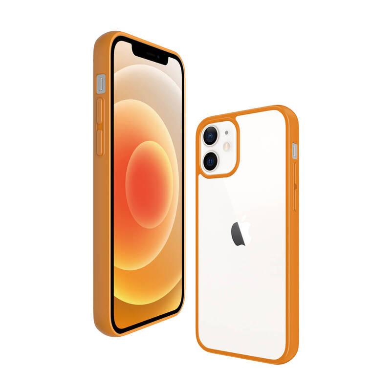 Kryt na mobil PanzerGlass ClearCase Antibacterial na Apple iPhone 12 mini oranžový, Kryt, na, mobil, PanzerGlass, ClearCase, Antibacterial, na, Apple, iPhone, 12, mini, oranžový