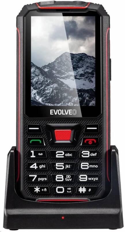 Mobilní telefon Evolveo StrongPhone Z4 černý červený, Mobilní, telefon, Evolveo, StrongPhone, Z4, černý, červený