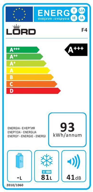Mraznička LORD F4 bílá