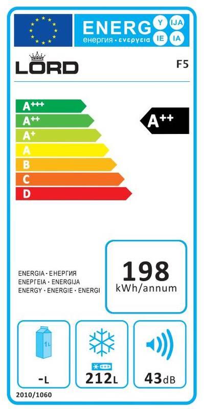 Mraznička LORD F5 bílá