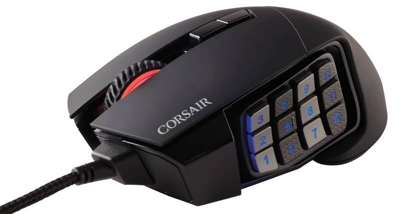 Myš Corsair Scimitar Elite RGB černá, Myš, Corsair, Scimitar, Elite, RGB, černá
