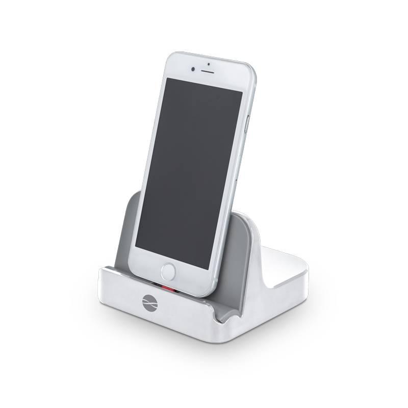 Nabíjecí stojánek Forever MFI pro Apple iPhone 5 6 bílý
