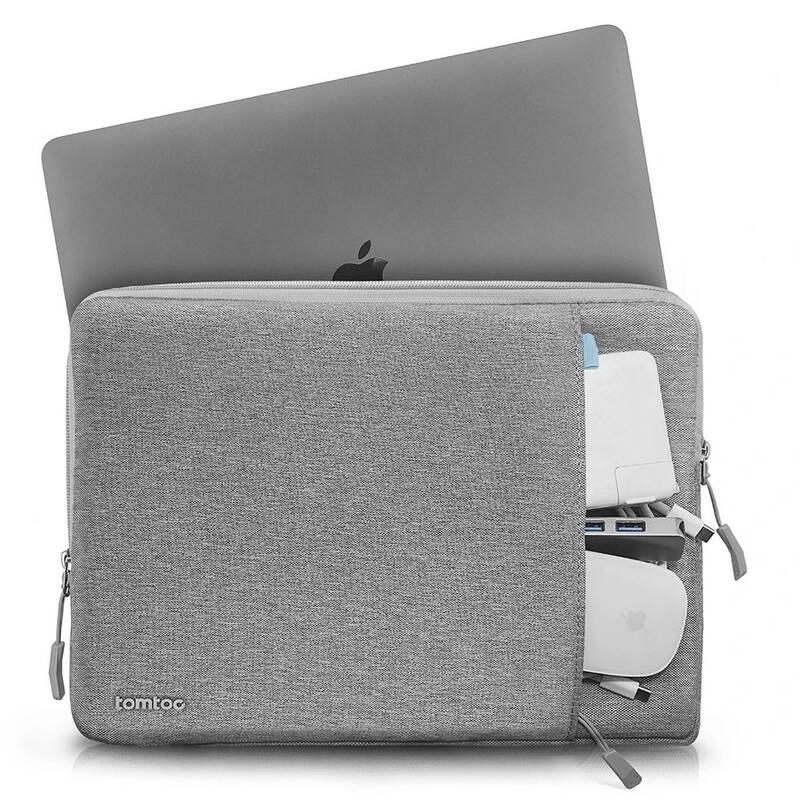 Pouzdro na notebook tomtoc Sleeve na 16" MacBook Pro a 15" MacBook Pro Retina šedá
