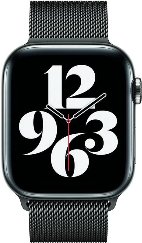 Řemínek Apple Watch 44mm grafitově šedý milánský tah, Řemínek, Apple, Watch, 44mm, grafitově, šedý, milánský, tah