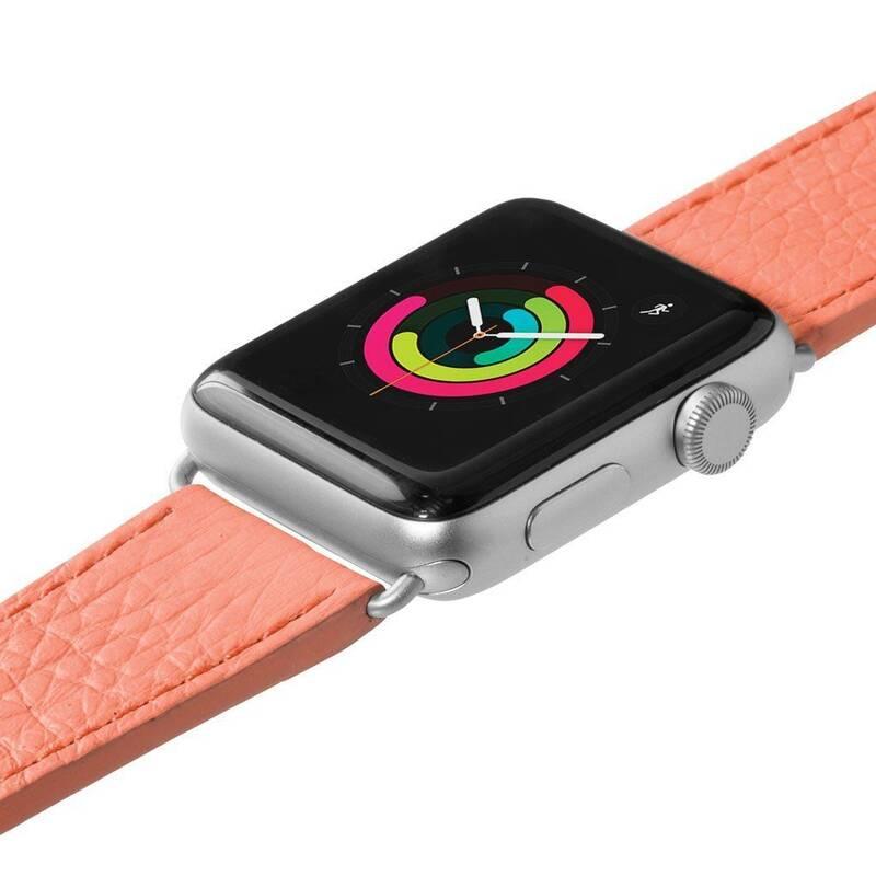 Řemínek LAUT Milano na Apple Watch 38 40 mm růžový