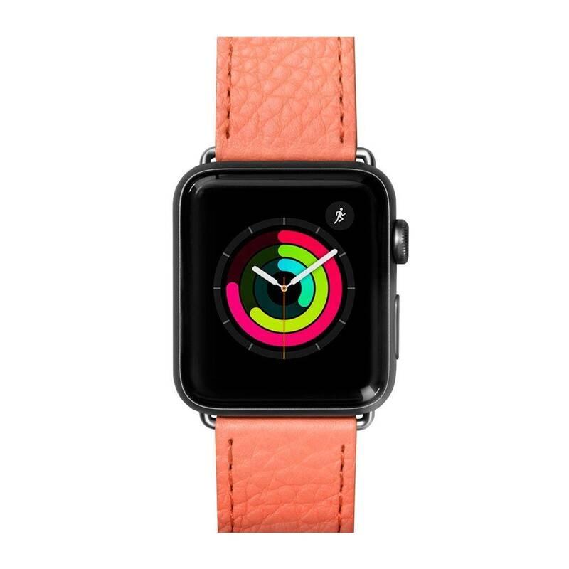 Řemínek LAUT Milano na Apple Watch 42 44 mm růžový
