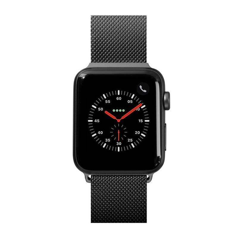 Řemínek LAUT na Apple Watch 38 40 mm, milánský tah černý