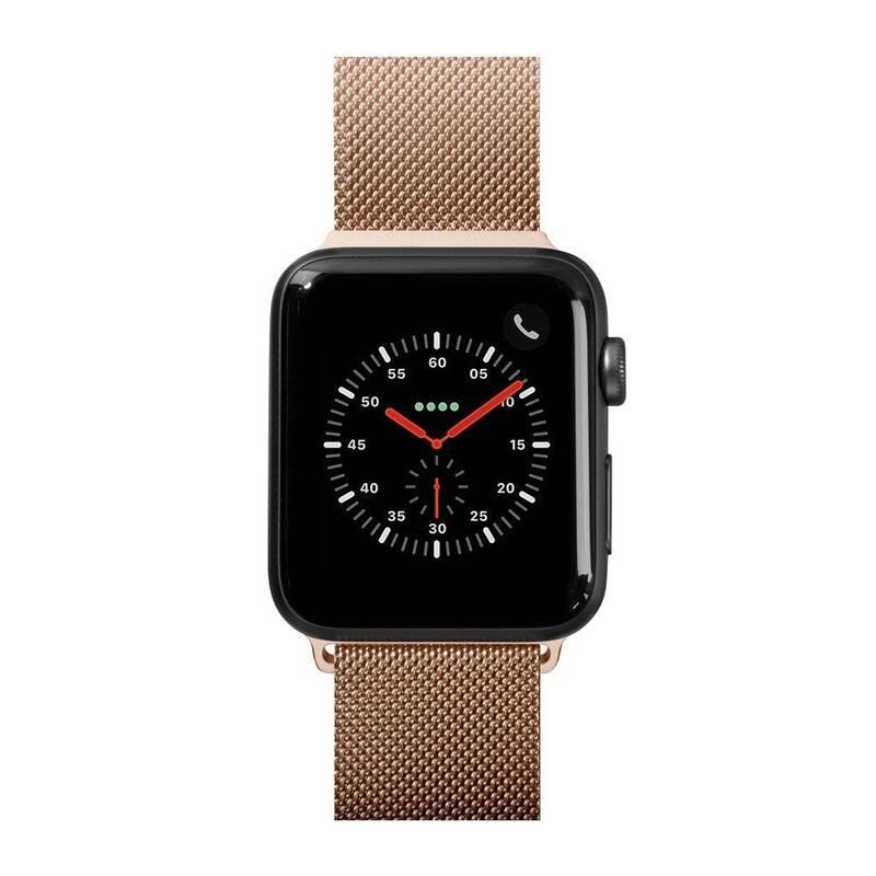 Řemínek LAUT na Apple Watch 38 40 mm, milánský tah zlatý