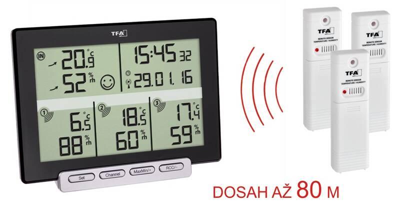 Teploměr TFA TFA30.3057.01 černý