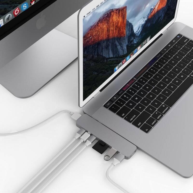 USB Hub HyperDrive PRO USB-C Hub pro MacBook Pro šedý, USB, Hub, HyperDrive, PRO, USB-C, Hub, pro, MacBook, Pro, šedý