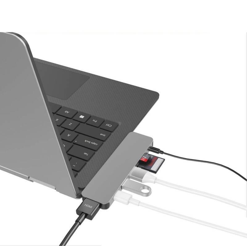 USB Hub HyperDrive SOLO USB-C Hub pro MacBook a ostatní USB-C zařízení šedý
