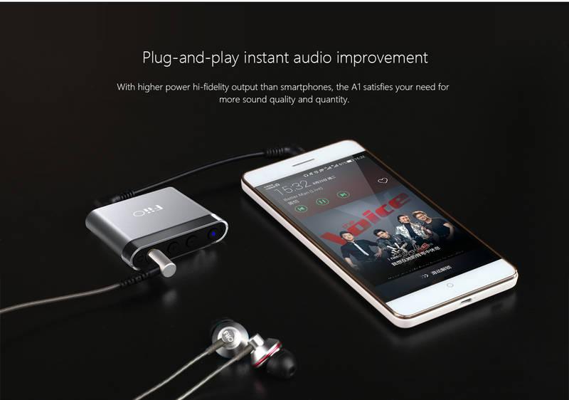 Zesilovač FiiO A1 stříbrný