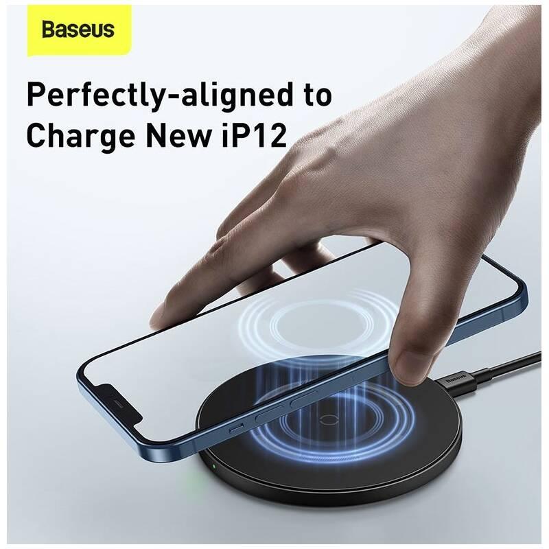 Bezdrátová nabíječka Baseus Simple Magnetic 15W černá