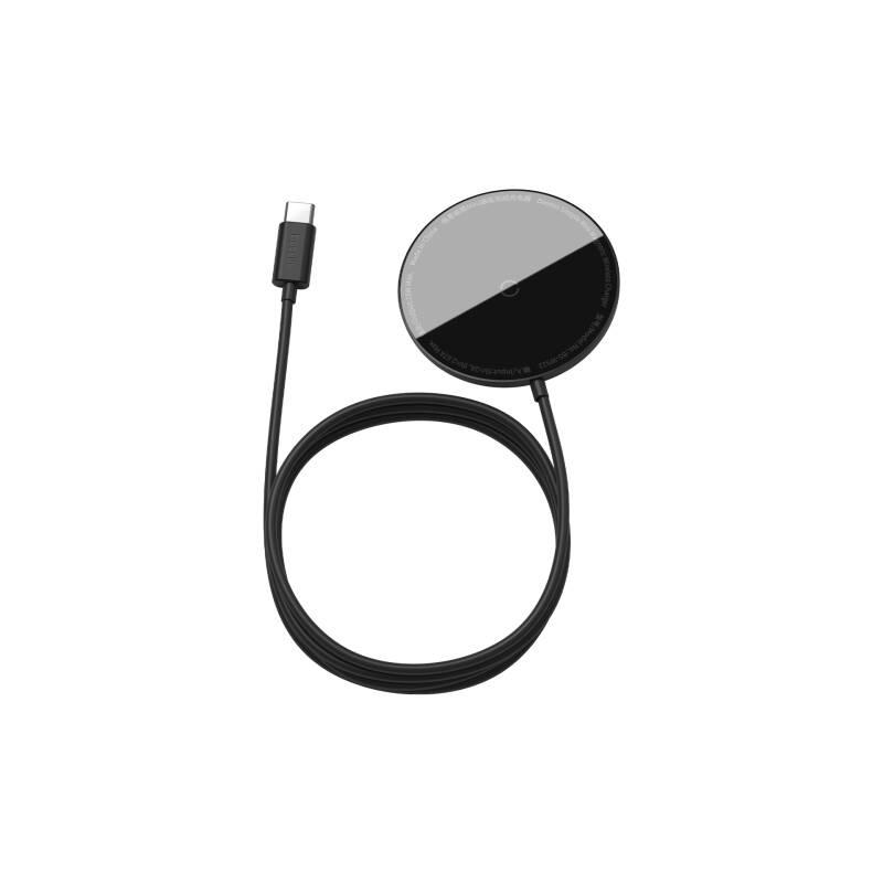 Bezdrátová nabíječka Baseus Simple Mini Magnetic Magsafe pro iPhone 12 Series černá