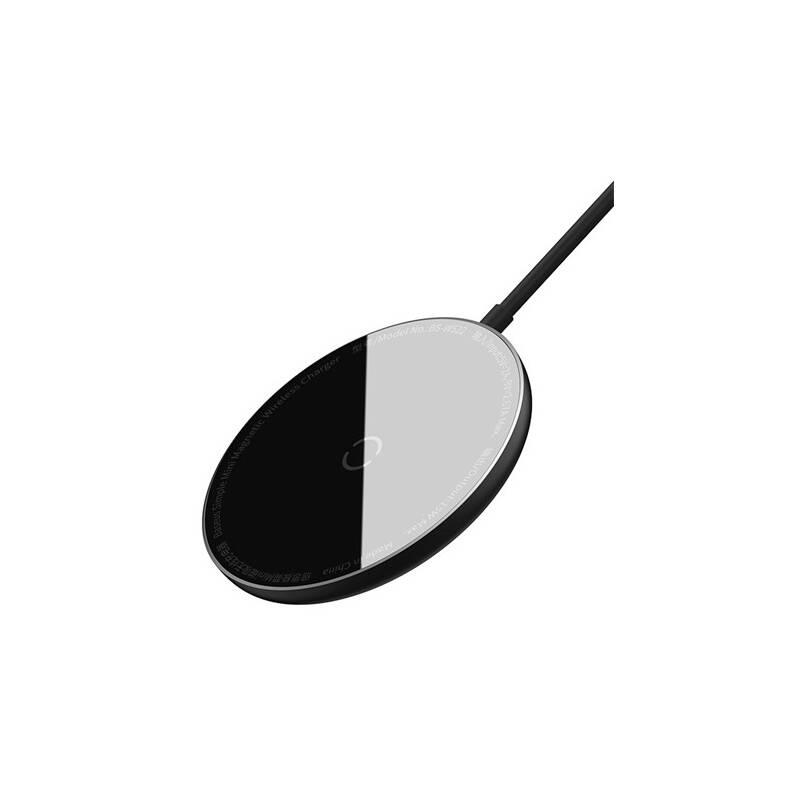 Bezdrátová nabíječka Baseus Simple Mini Magnetic Magsafe pro iPhone 12 Series černá, Bezdrátová, nabíječka, Baseus, Simple, Mini, Magnetic, Magsafe, pro, iPhone, 12, Series, černá