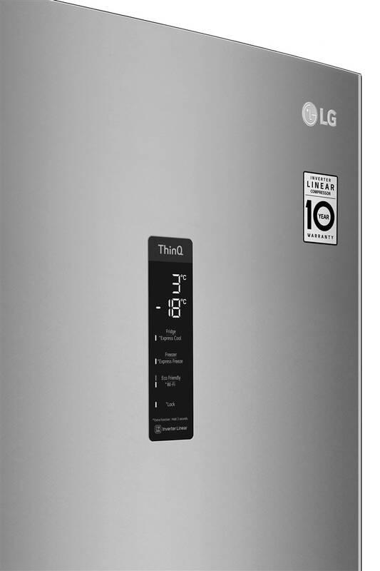 Chladnička s mrazničkou LG GBB72SAUCN