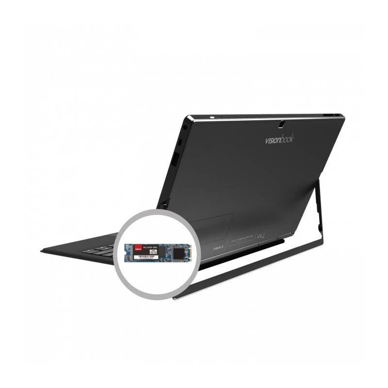 Dotykový tablet Umax VisionBook 12Wr Tab černý