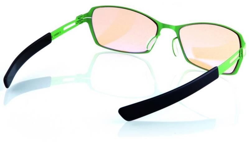Herní brýle Arozzi VISIONE VX-500, jantarová skla černé zelené
