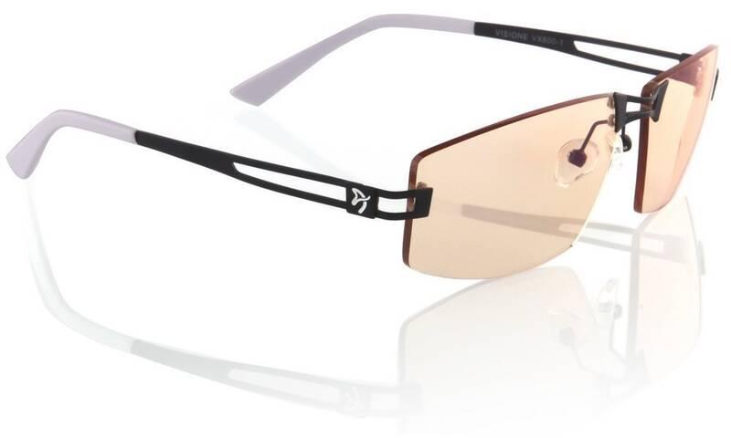 Herní brýle Arozzi VISIONE VX-600, jantarová skla černé bílé