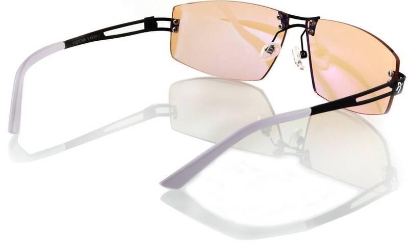 Herní brýle Arozzi VISIONE VX-600, jantarová skla černé bílé