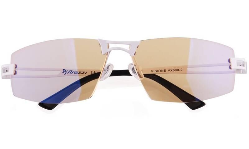 Herní brýle Arozzi VISIONE VX-600, jantarová skla černé bílé, Herní, brýle, Arozzi, VISIONE, VX-600, jantarová, skla, černé, bílé