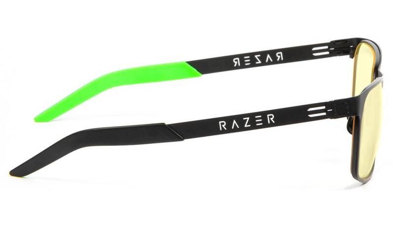 Herní brýle GUNNAR Razer FPS Onyx, jantarová skla černé
