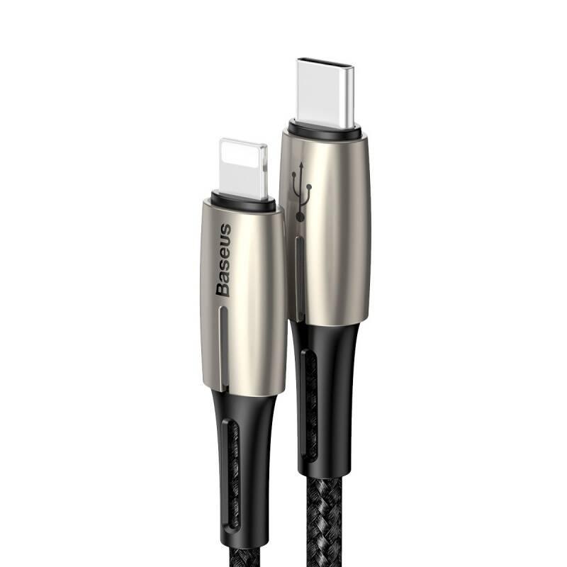 Kabel Baseus USB-C Lightning, PD 18W, 1,3m černý