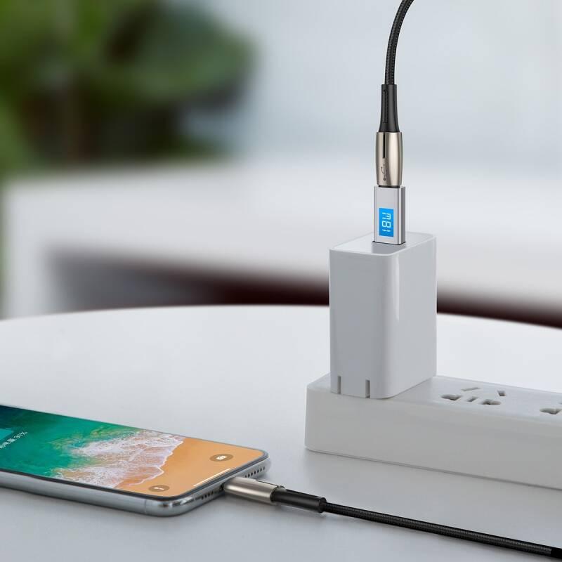 Kabel Baseus USB-C Lightning, PD 18W, 1,3m černý