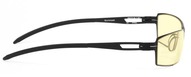 Kancelářské brýle GUNNAR Sheadog Onyx, jantorová skla černé