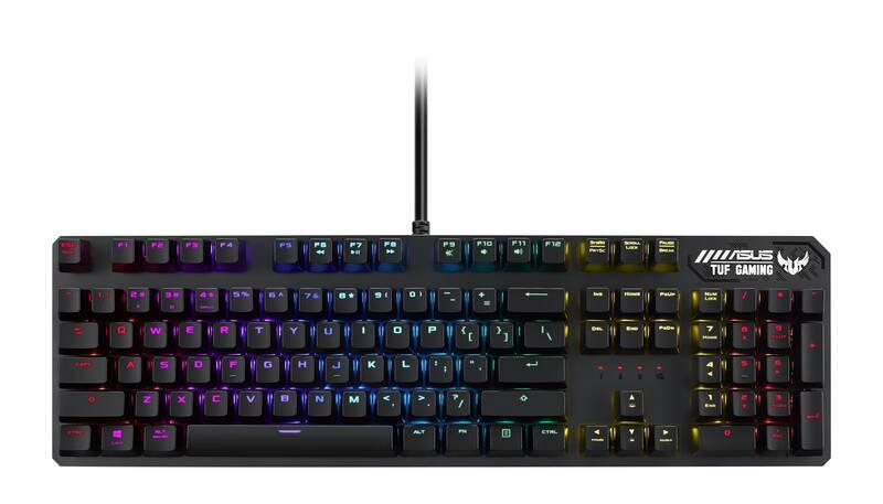 Klávesnice Asus TUF Gaming K3, CZ SK černá, Klávesnice, Asus, TUF, Gaming, K3, CZ, SK, černá