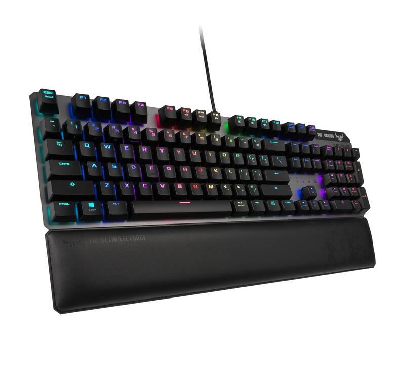 Klávesnice Asus TUF Gaming K7, US šedá