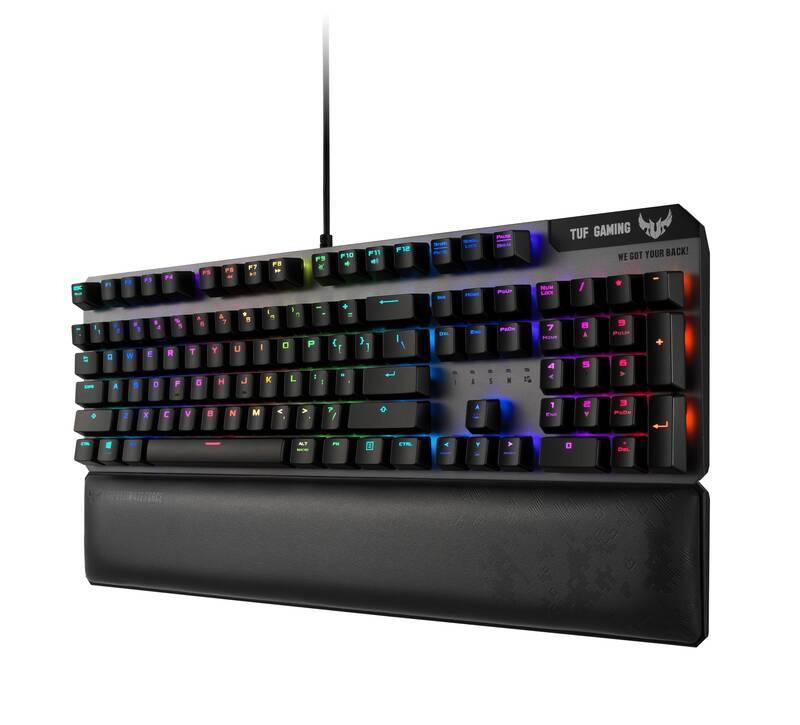 Klávesnice Asus TUF Gaming K7, US šedá