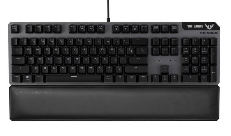 Klávesnice Asus TUF Gaming K7, US šedá