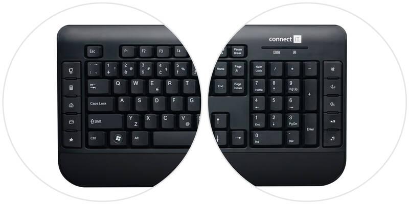 Klávesnice s myší Connect IT Combo CI-185, CZ SK černá