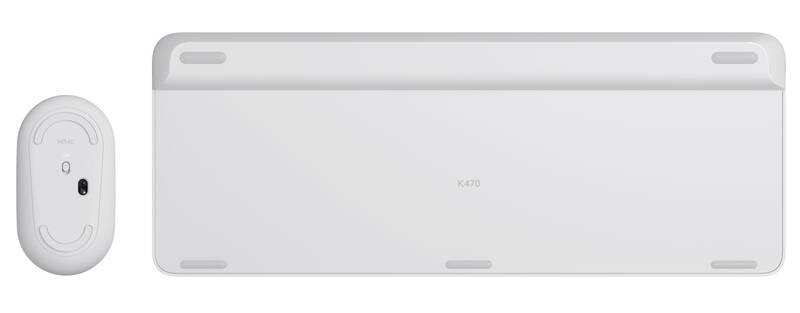 Klávesnice s myší Logitech Wireless Combo Slim MK470 bílá