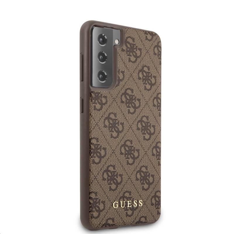 Kryt na mobil Guess 4G na Samsung Galaxy S21 5G hnědý