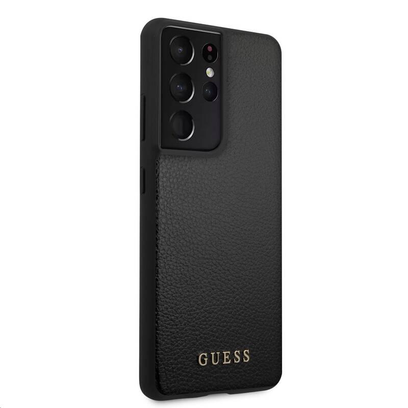Kryt na mobil Guess Iridescent na Samsung Galaxy S21 Ultra 5G černý