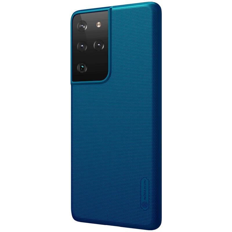 Kryt na mobil Nillkin Super Frosted na Samsung Galaxy S21 Ultra 5G modrý