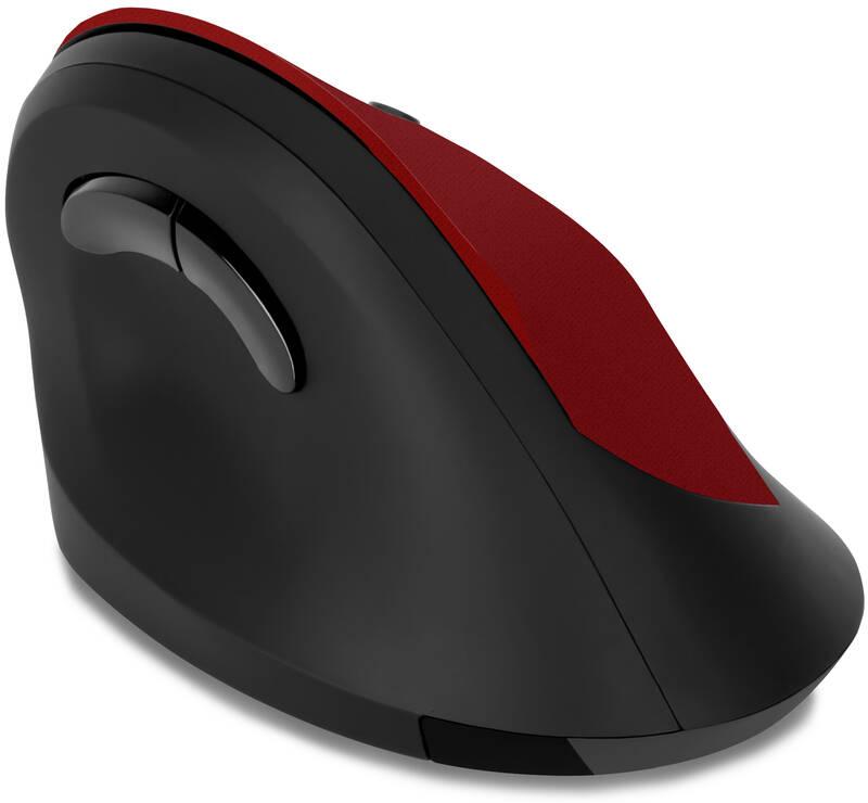 Myš Connect IT vertikální, ergonomická červená