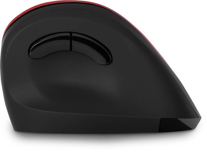Myš Connect IT vertikální, ergonomická červená, Myš, Connect, IT, vertikální, ergonomická, červená