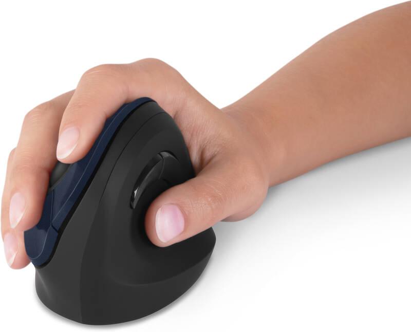 Myš Connect IT vertikální, ergonomická modrá, Myš, Connect, IT, vertikální, ergonomická, modrá