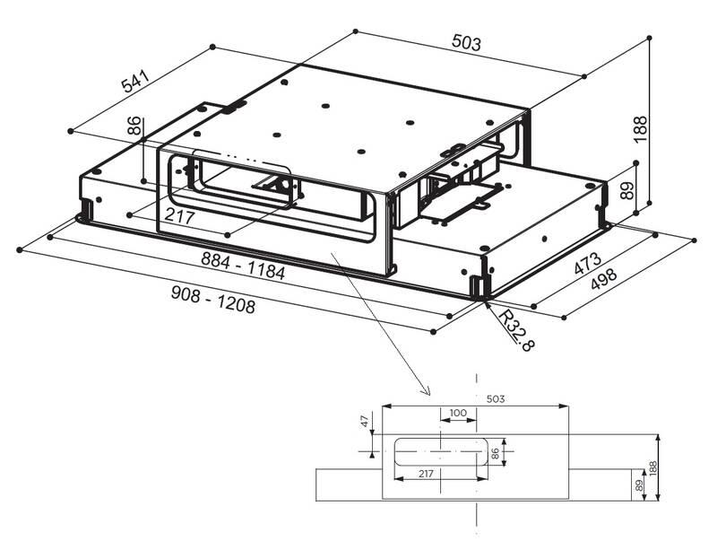 Odsavač par Faber HIGH-LIGHT BK MATT KL A121 černý