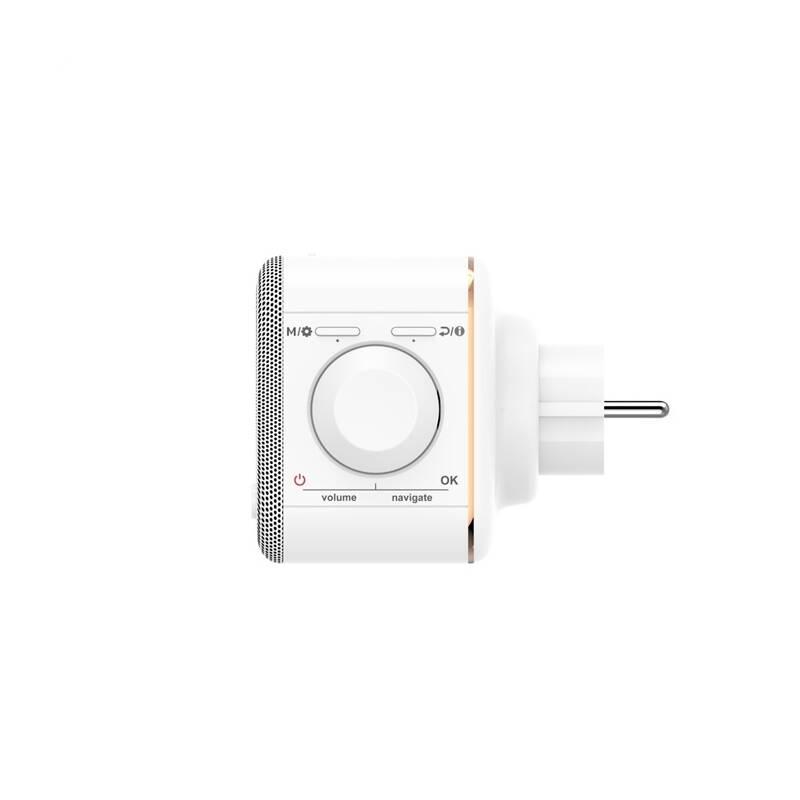 Radiopřijímač s DAB Hama DR40BT bílý