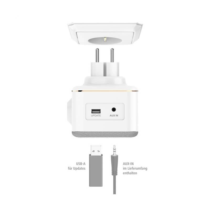 Radiopřijímač s DAB Hama DR40BT bílý